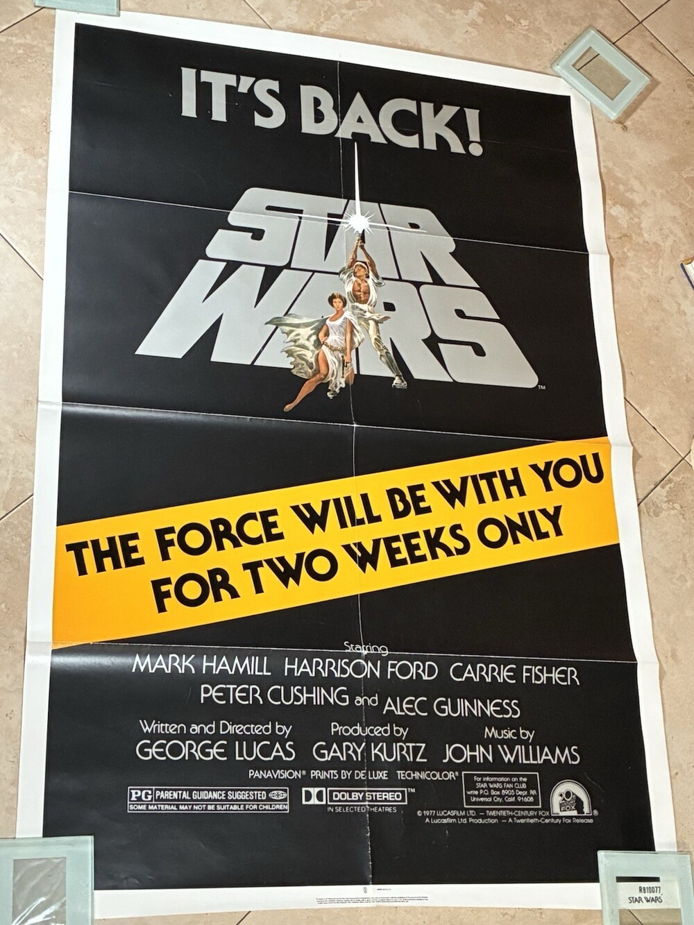 Star Wars Re-release Poster - Collectible, Good Condition